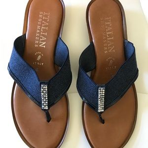 Denim Sandals Size 8